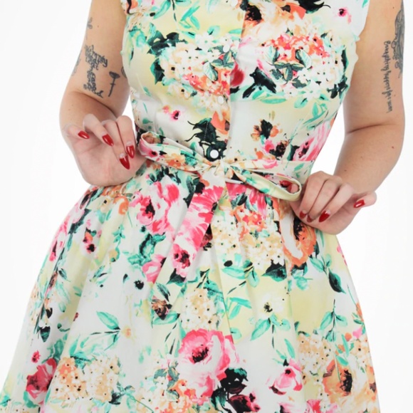 Hemet Dresses Hemet 5s Pinup Floral Shirt Dress With Pockets Poshmark